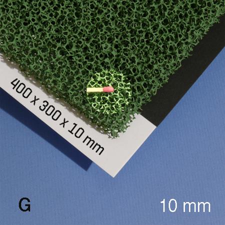 Plošča rastje 10 mm, zelena, 300x400 mm, 10 PPI / COARSE