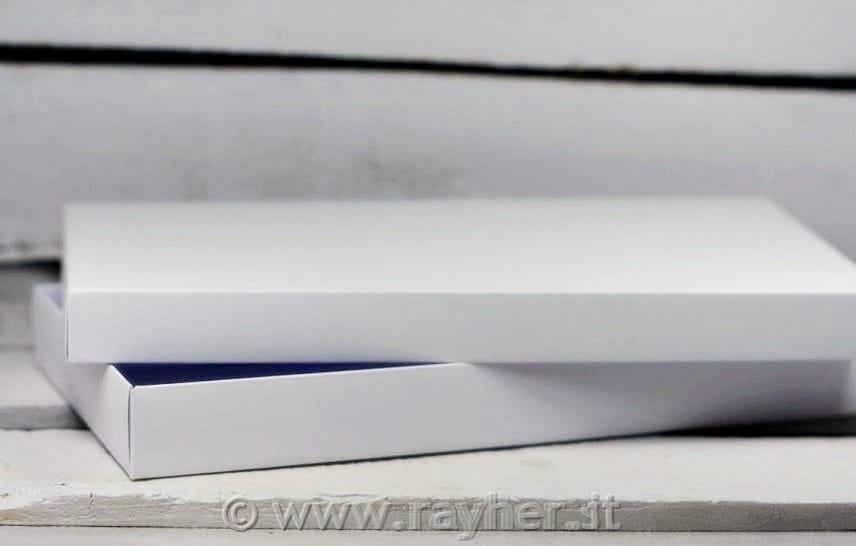 Scatola per biglietti, bianca, din long