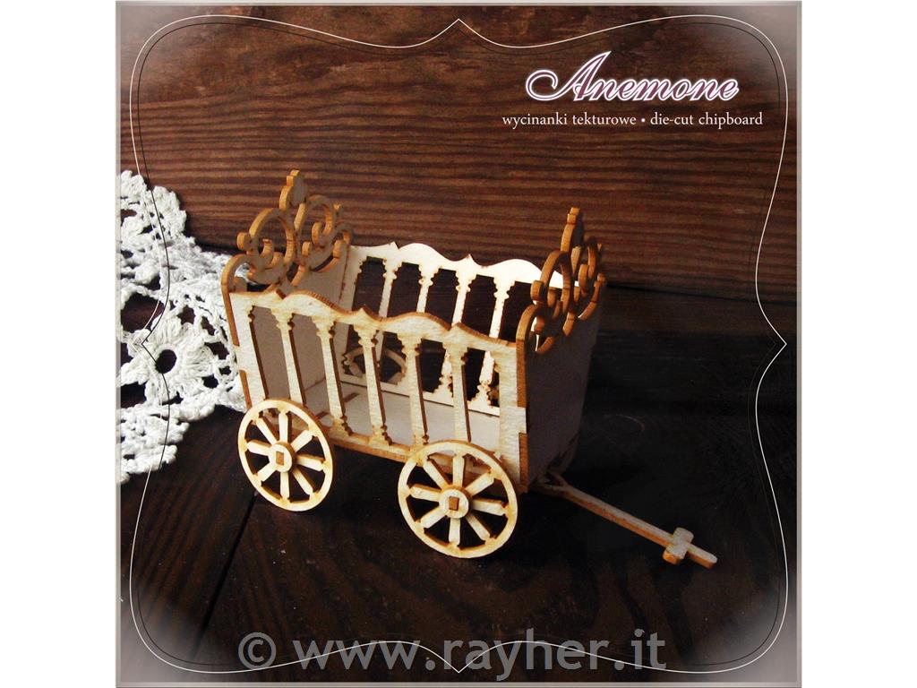 INTAGLI DI CARTONLEGNO, CARRO DECO3D