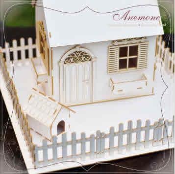 IZREZ IZ LEPENKE, 3D, HIŠA Z VRTOM, OGRAJO & PASJO UTO