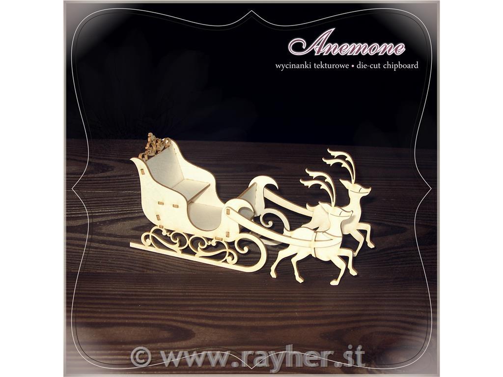 INTAGLI DI CARTONLEGNO, SLITTE&RENNE3D