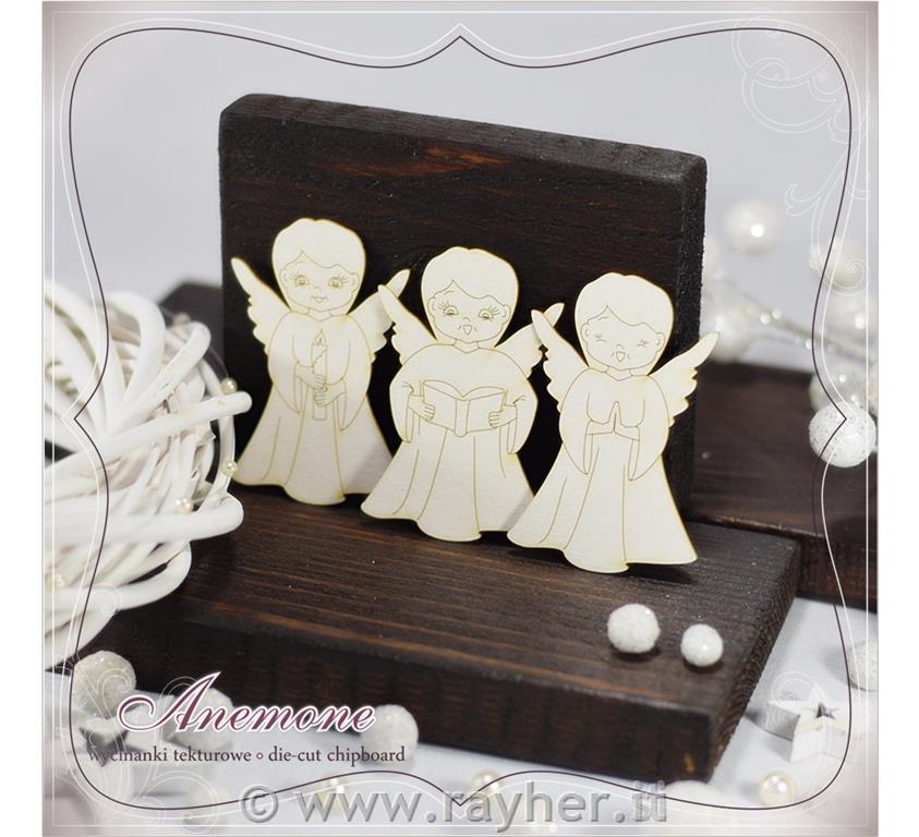 IZREZ IZ LEPENKE, ANGELI, SET3, 4,2cm x 6,5 CM