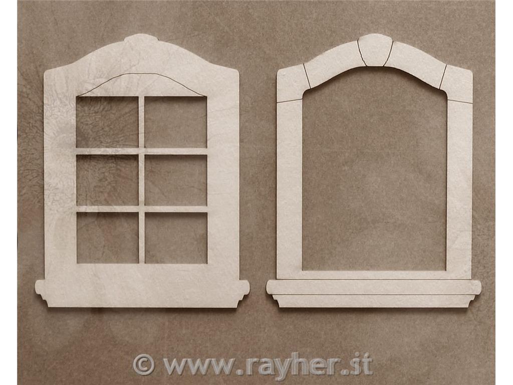 INTAGLI DI CARTONLEGNO, FINESTRA, 3D(MEZZA)