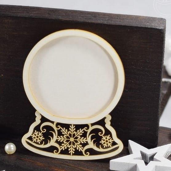 IZREZ IZ LEPENKE, SNEŽNA KROGLA ZA "SHAKER CARD"