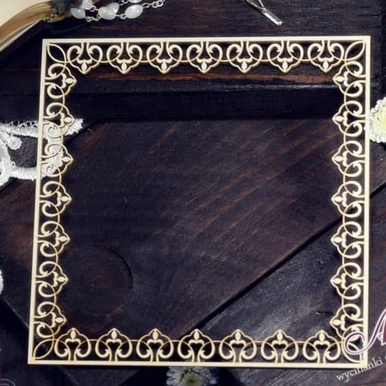 IZREZ IZ LEPENKE,OKVIR KVADR. DEKO