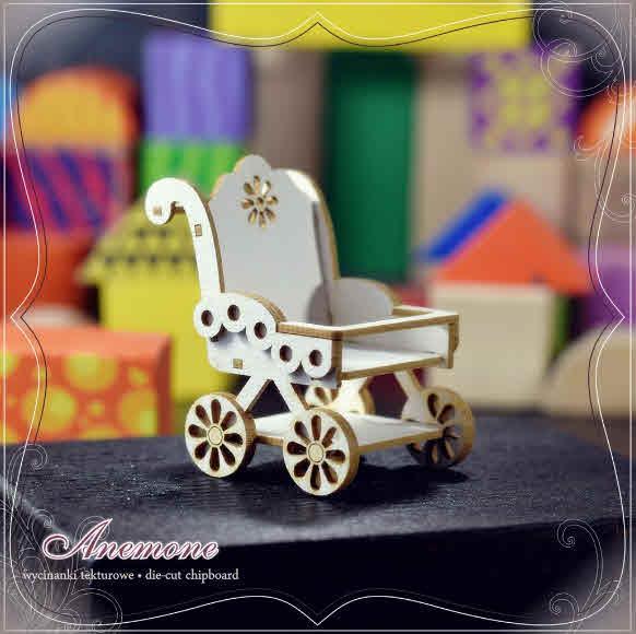 IZREZ IZ LEPENKE, 3D,VOZIČEK RETRO