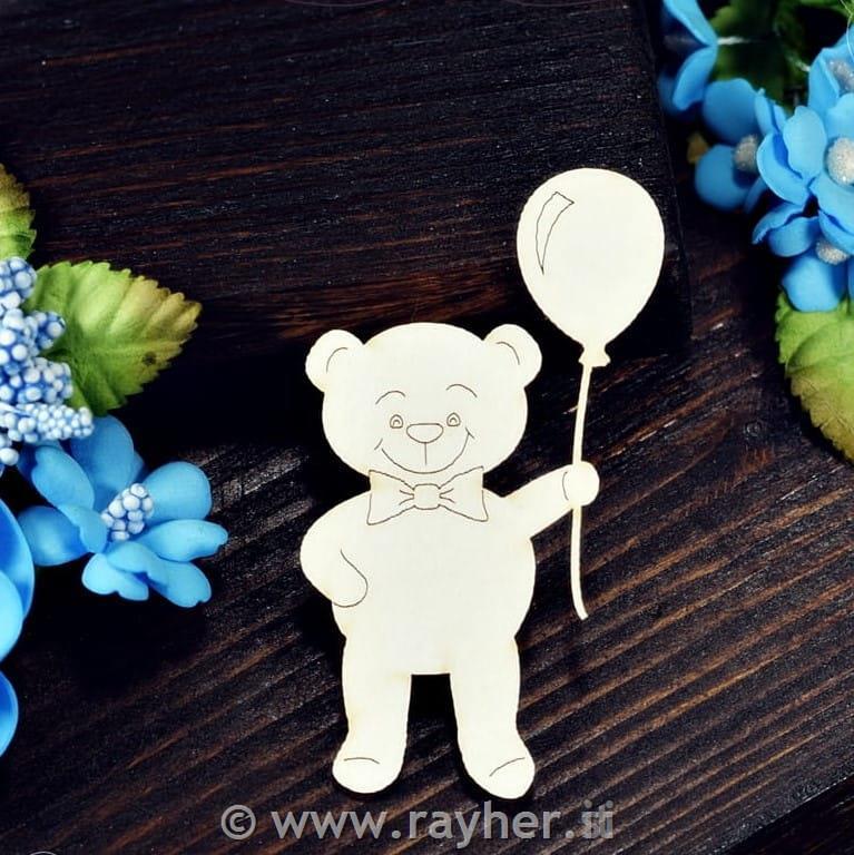 INTAGLI DI CARTONLEGNO, ORSACCHIOTTOCON PALLONE