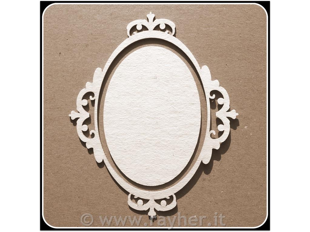 INTAGLI DI CARTONLEGNO, CORNICE OVALE"SPERANZA"