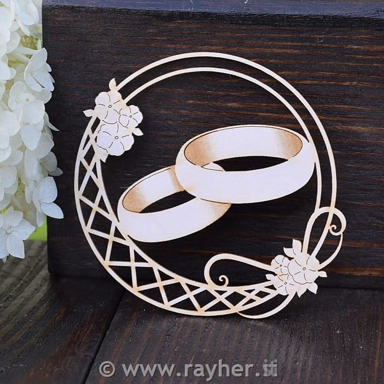 IZREZ IZ LEPENKE,POROČNA PRSTANA V KROGU