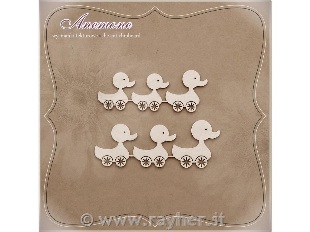 INTAGLI DI CARTONLEGNO, ANATRE