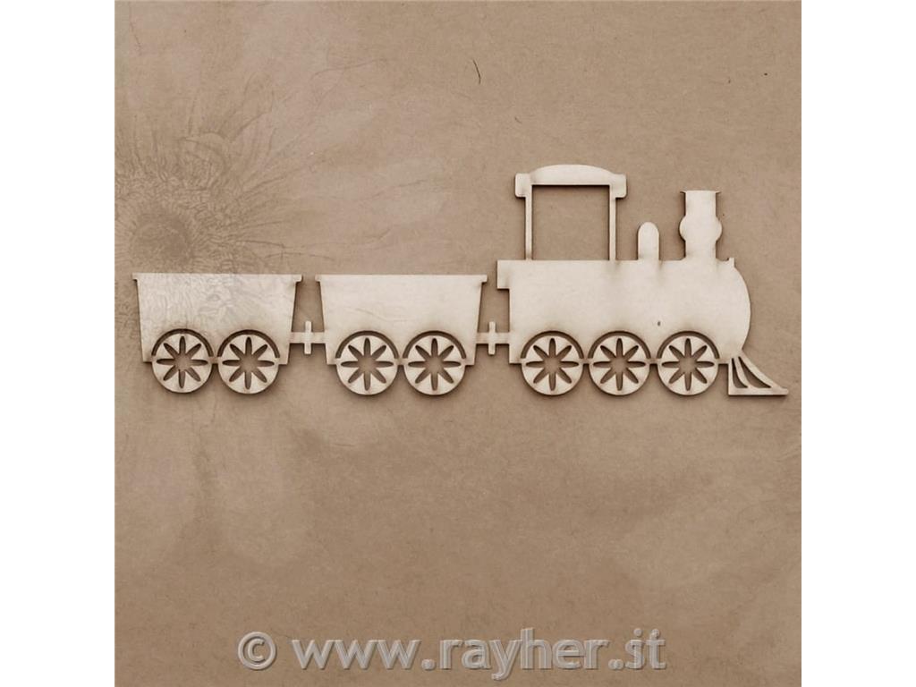 INTAGLI DI CARTONLEGNO, TRENO