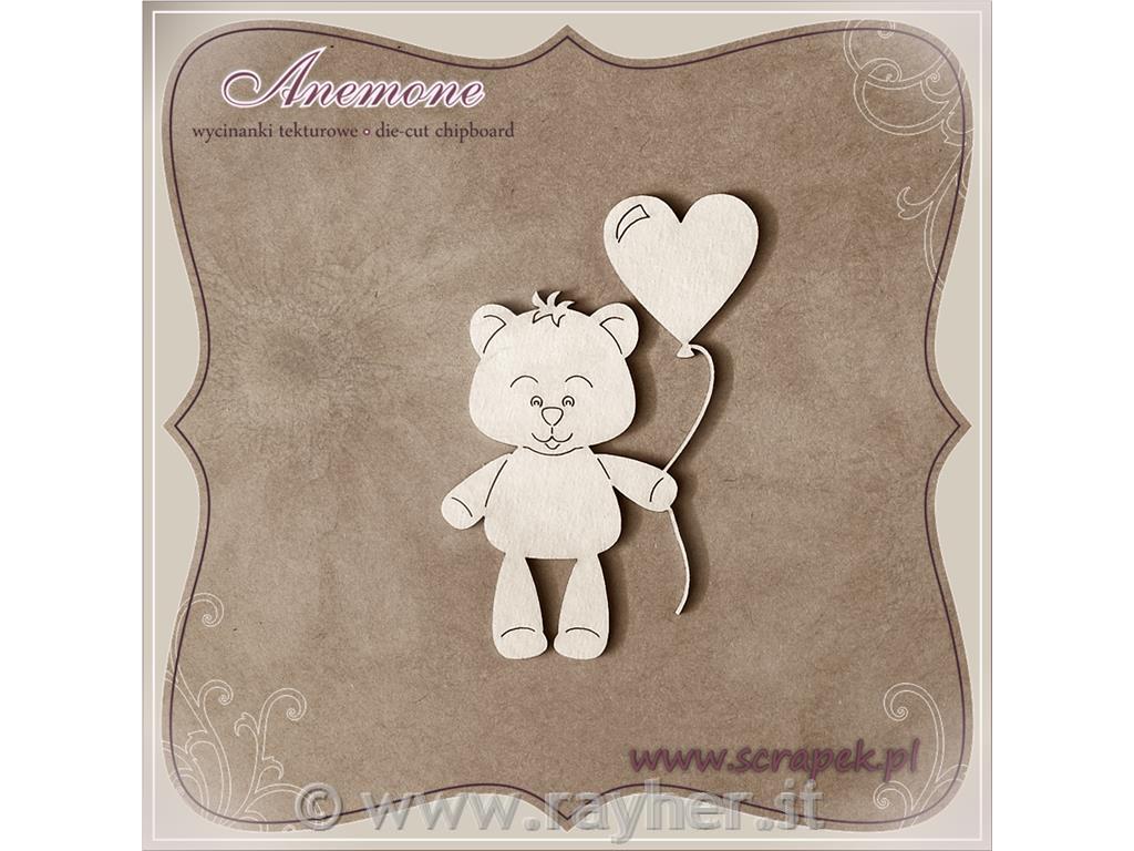 IZREZ IZ LEPENKE, MEDVEDEK Z BALONČKOM