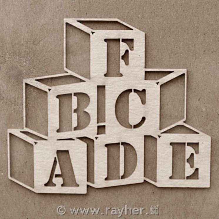 INTAGLI DI CARTONLEGNO, CUBI ABC