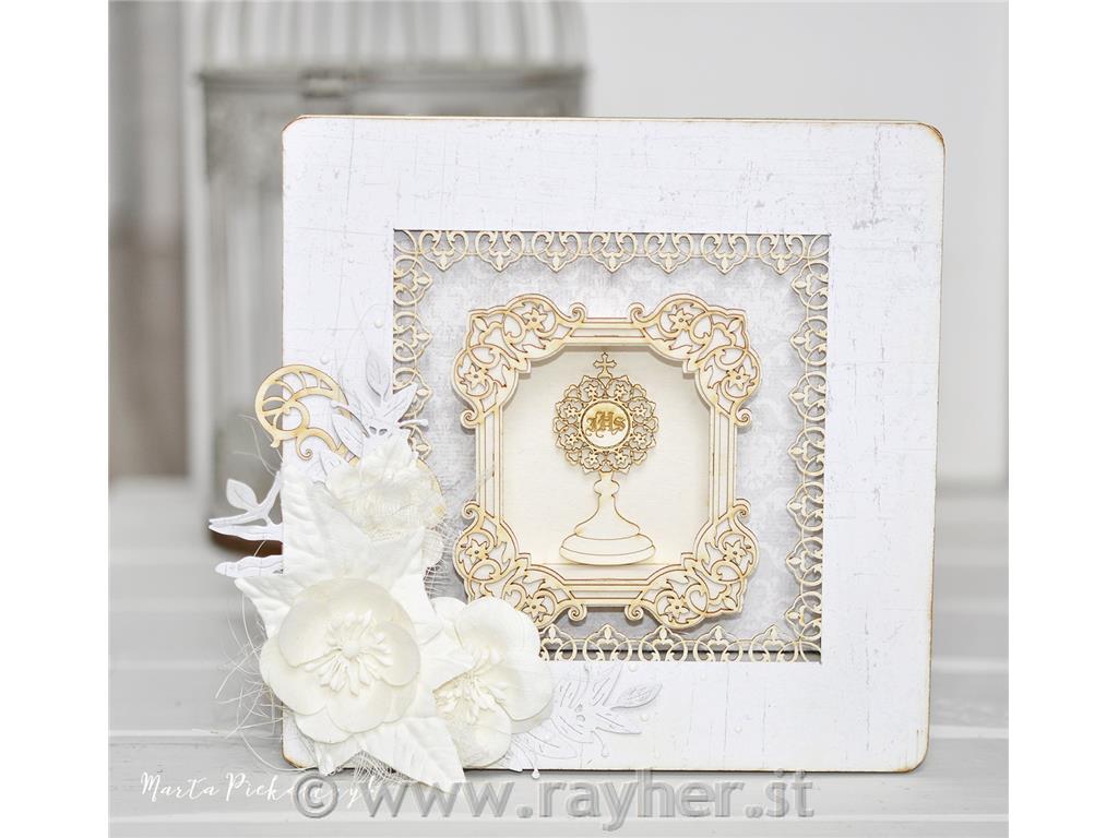 INTAGLI DI CARTONLEGNO, SCATOLACON CORNICE DECO