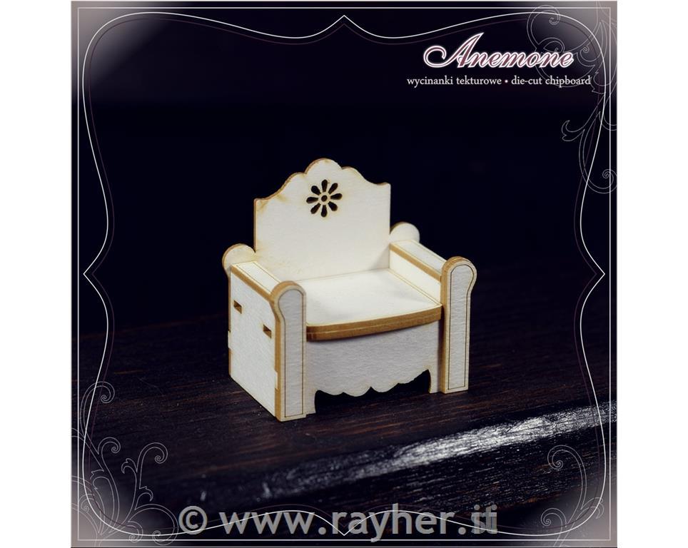 IZREZ IZ LEPENKE, 3D, FOTELJ