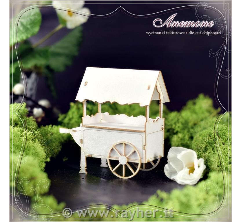 INTAGLI DI CARTONLEGNO, CARRETTO GELATO3D