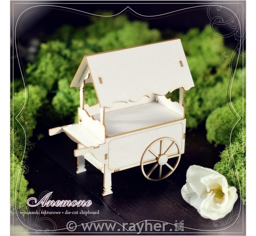 INTAGLI DI CARTONLEGNO, CARRETTO GELATO3D