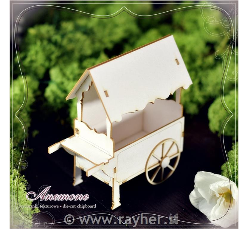 INTAGLI DI CARTONLEGNO, CARRETTO GELATO3D