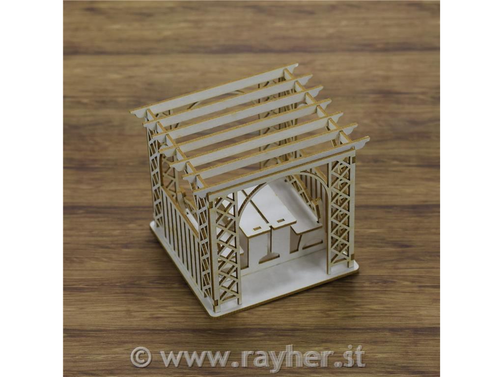 INTAGLI DI CARTONLEGNO 3D, Pergola