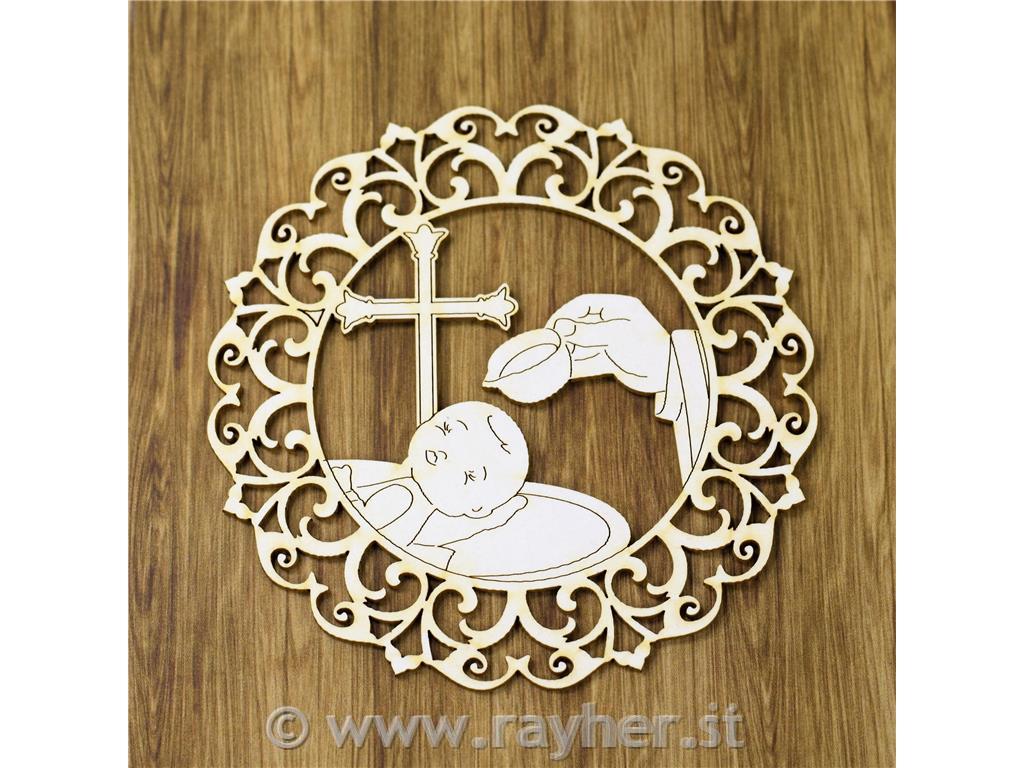 Izrez iz lepenke, Pri krstu