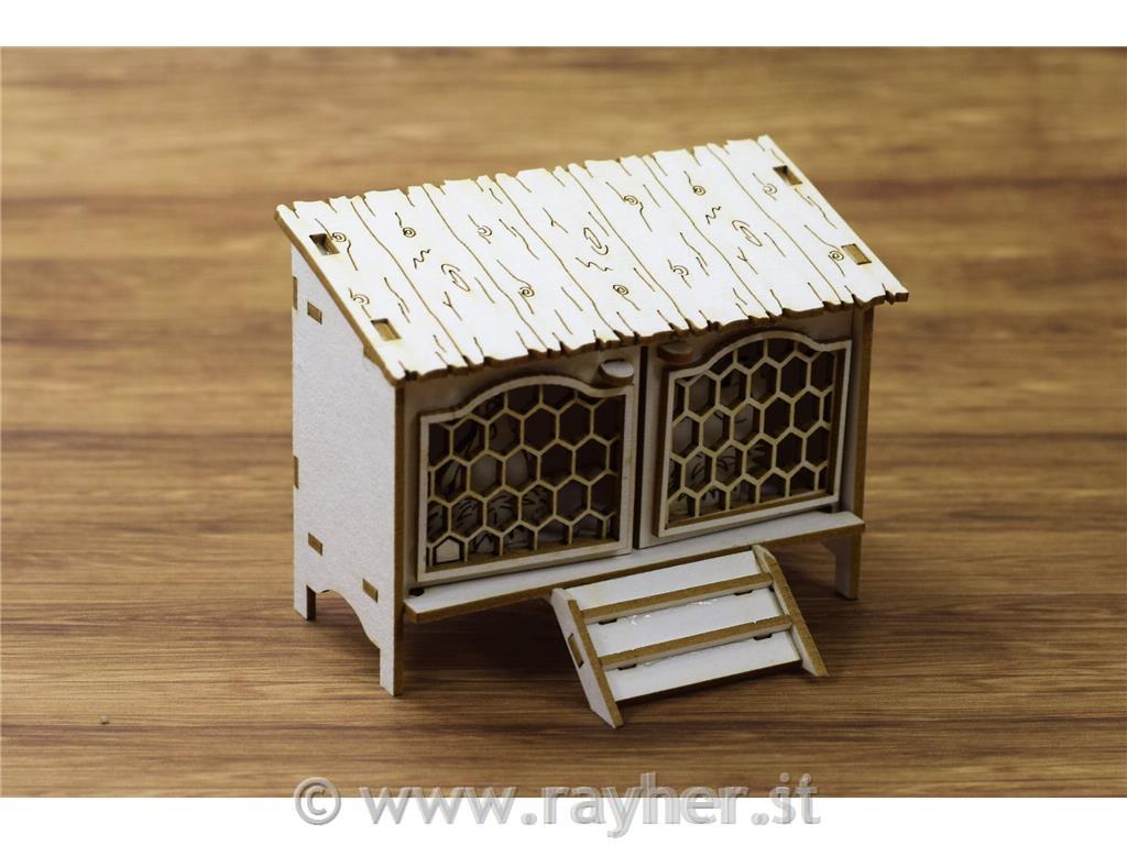 INTAGLI DI CARTONLEGNO, POLLAIO, 3D