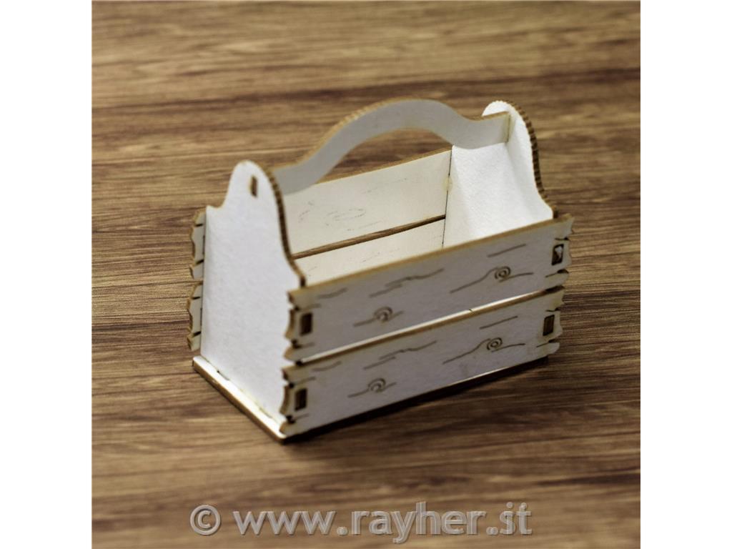 IZREZ IZ LEPENKE, 3D, ŠKATLA ZA ORODJE