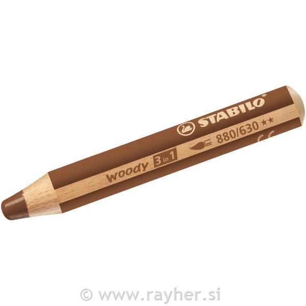 STABILO WOODY MATITA marrone 880/630