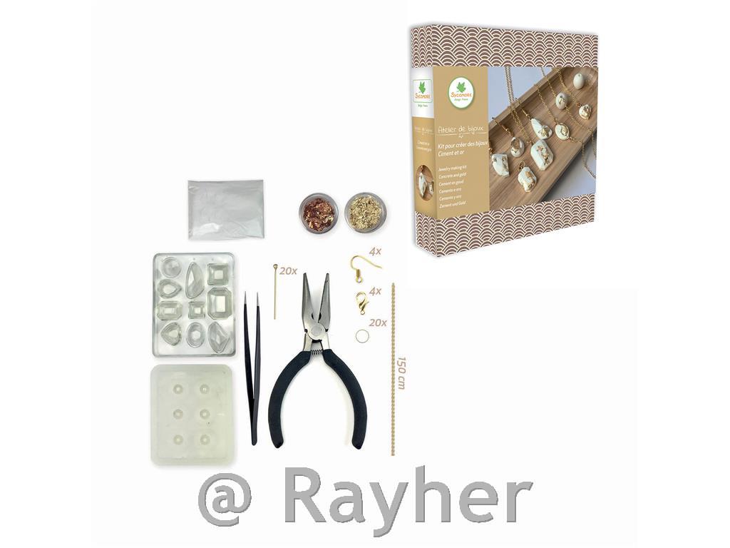 Set creativo Atelier de bijoux, Gioielliin cemento creativo