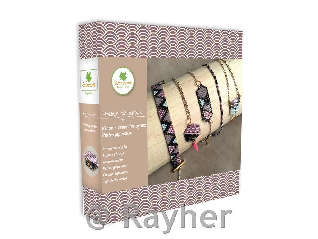 Set creativo Atelier de bijoux, Gioiellicon perline giapponesi