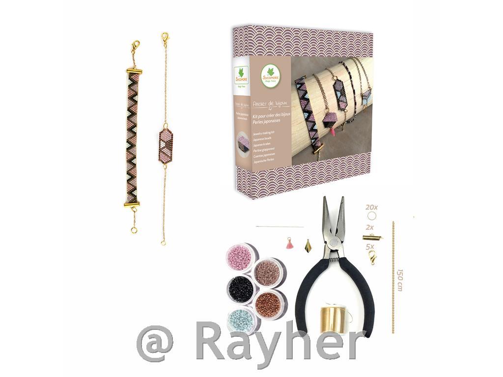 Set creativo Atelier de bijoux, Gioiellicon perline giapponesi