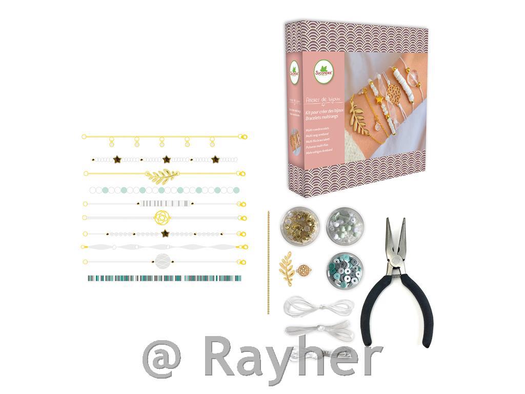 Set creativo Atelier de bijoux, Braccialetti multistrato