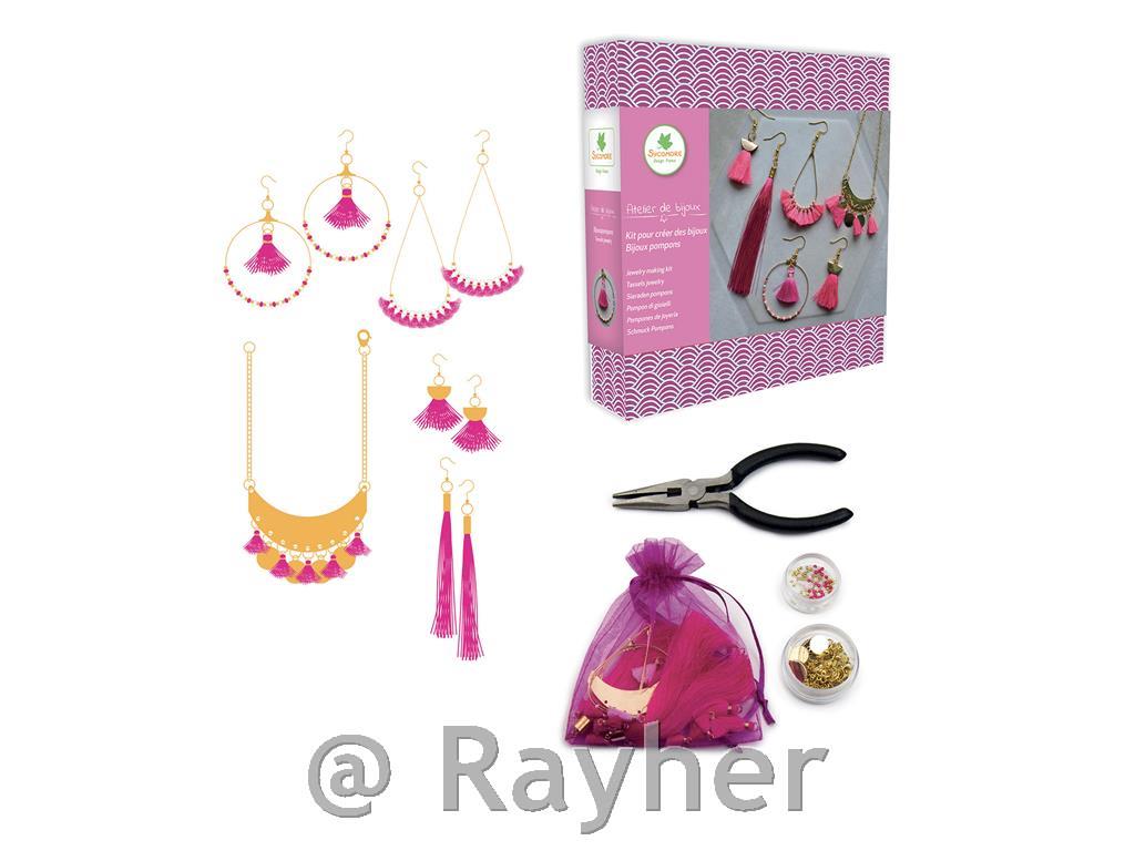 Set creativo Atelier de bijoux, Gioiellipompon