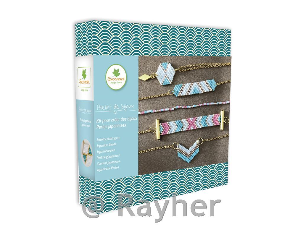 Set creativo Atelier de bijoux, Gioiellicon perline giapponesi Lagoon