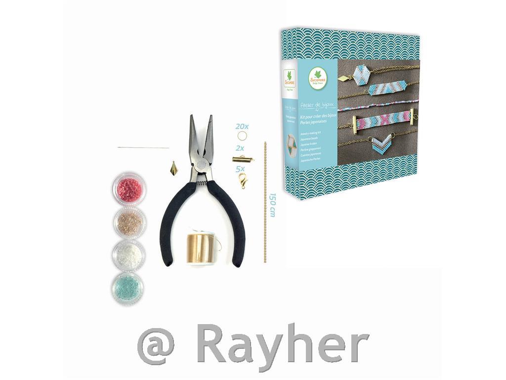 Set creativo Atelier de bijoux, Gioiellicon perline giapponesi Lagoon