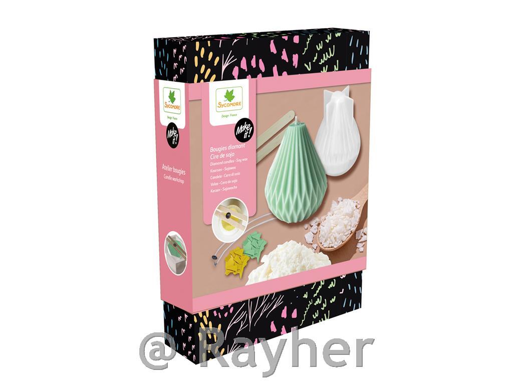 Set creativo Make It, Candele diamante in cera di soia