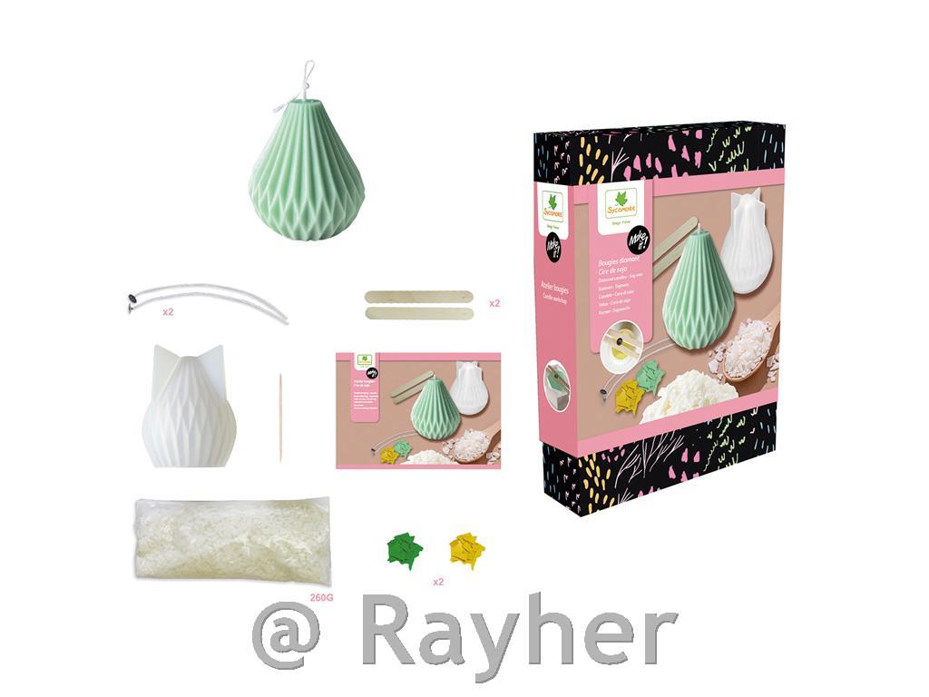 Set creativo Make It, Candele diamante in cera di soia