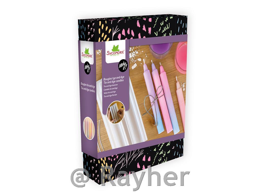 Set creativo Make It, Candele Tie&Dye incera di soia