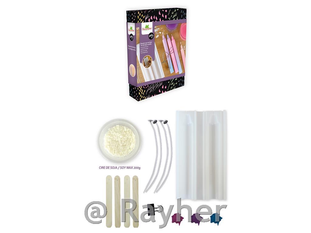 Set creativo Make It, Candele Tie&Dye incera di soia