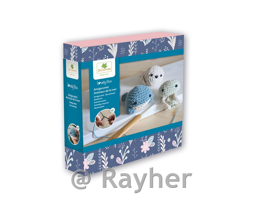 Set creativo Lovely Box, Amigurumi animali marini