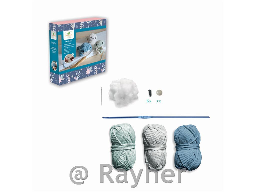 Set creativo Lovely Box, Amigurumi animali marini
