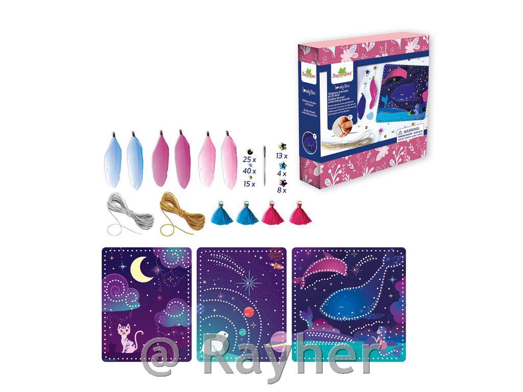 Set creativo Lovely Box, Ricamo dorato