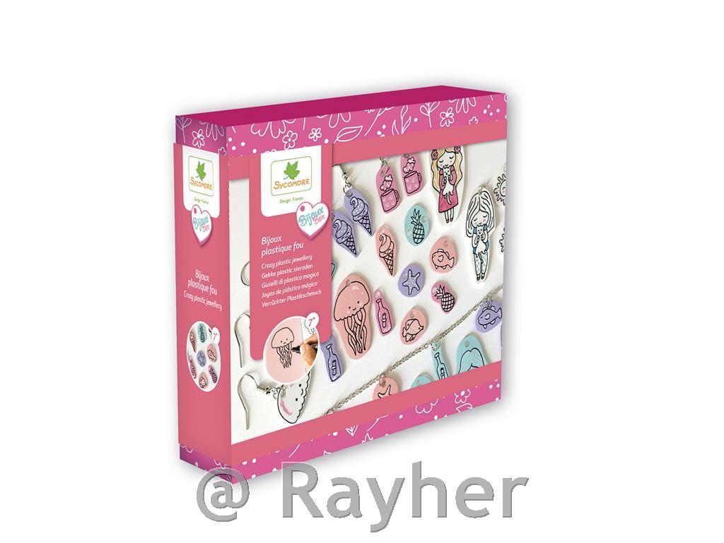 Set creativo Bijoux Box, Gioielli in plastica termoretraibile