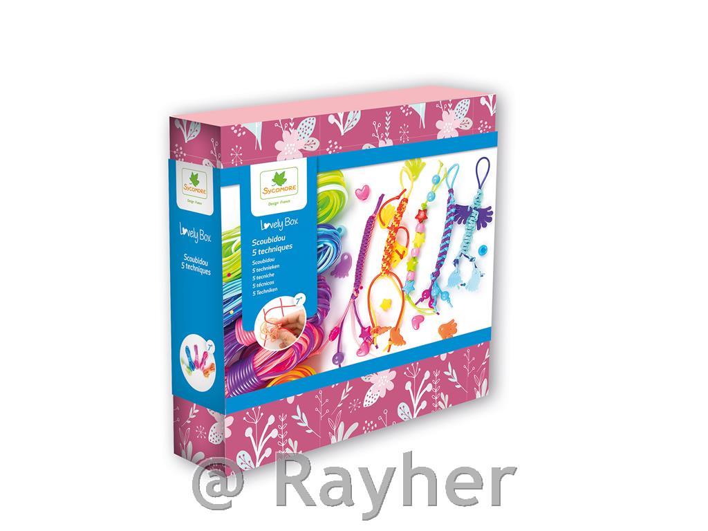 Set creativo Lovely Box, Tecniche Scoubidou
