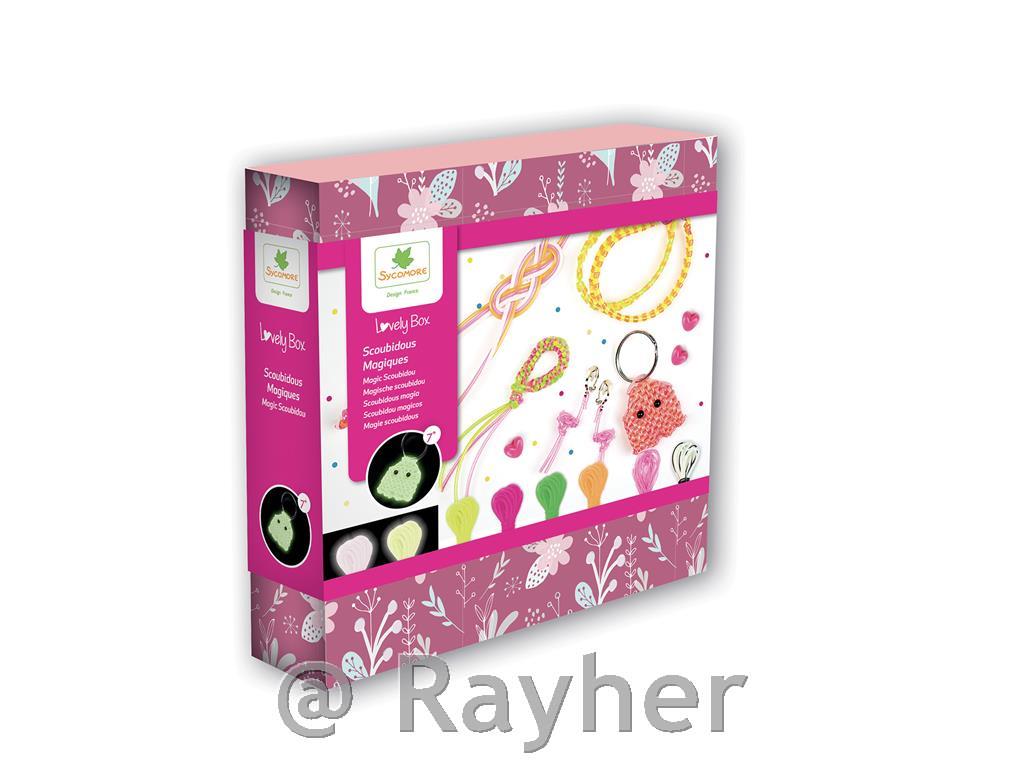 Set creativo Lovely Box, Gioielli Scoubidou magici