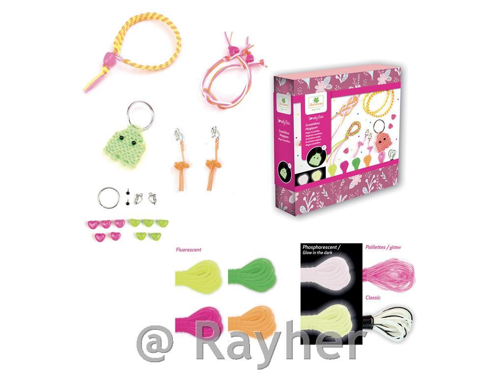 Set creativo Lovely Box, Gioielli Scoubidou magici