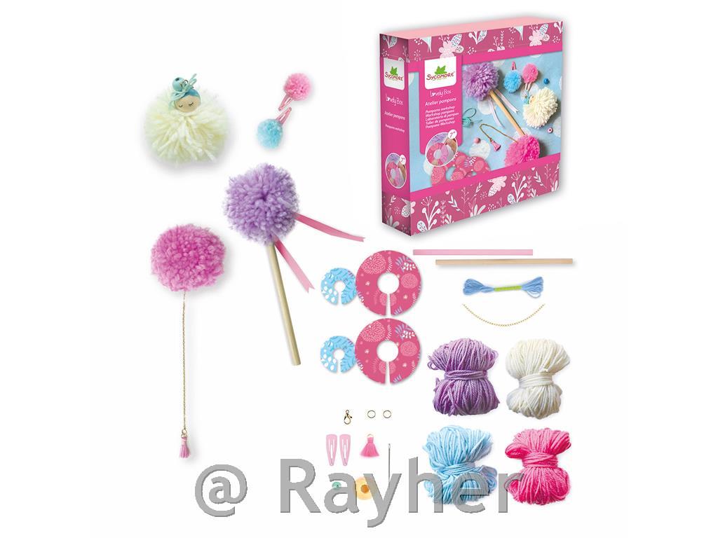 Set creativo Lovely Box, Realizziamo pompon