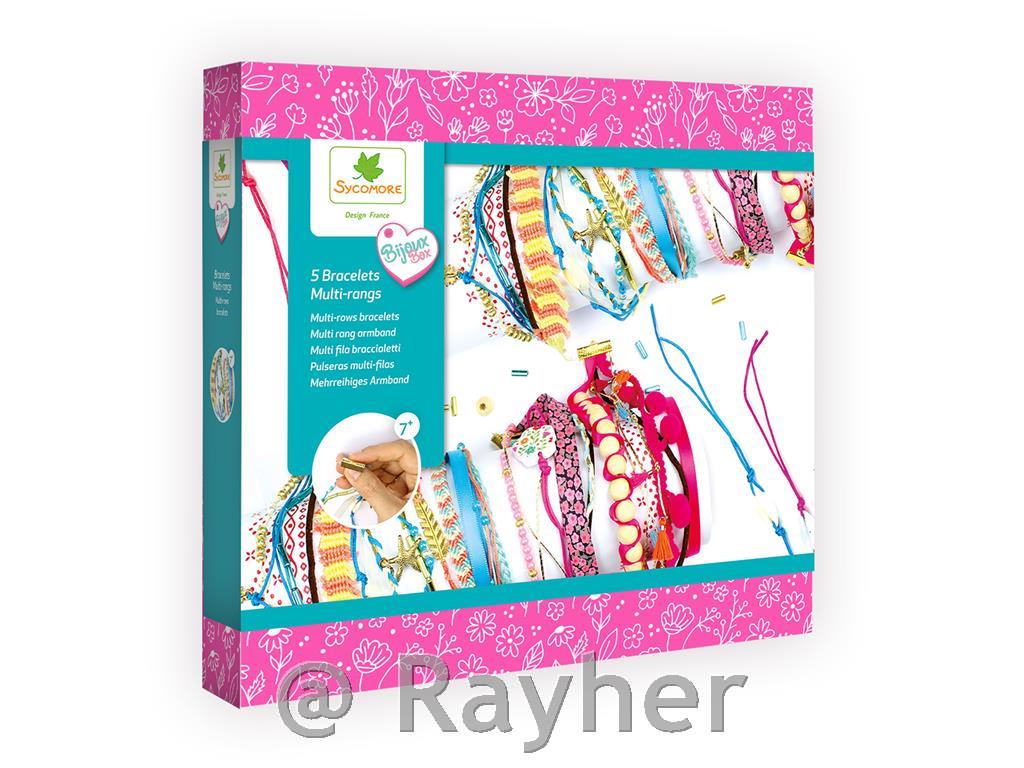 Set creativo Bijoux Box, Braccialetti multistrato