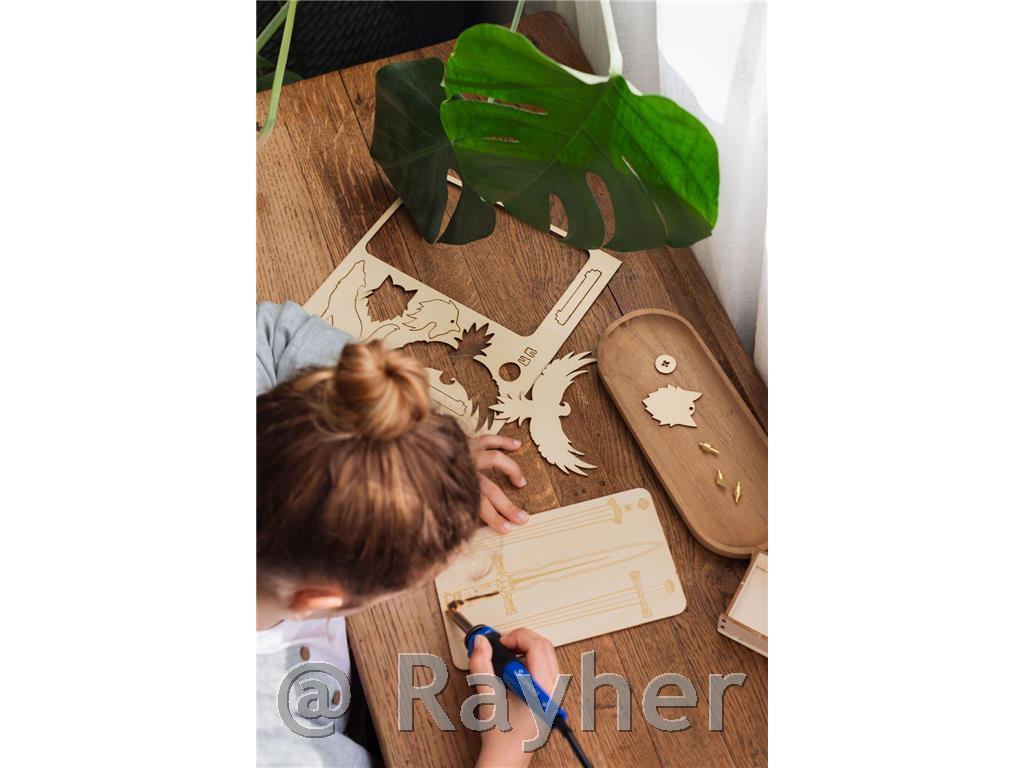 Set creativo Lovely Box, Decorazione dellegno con pirografo - Celtic