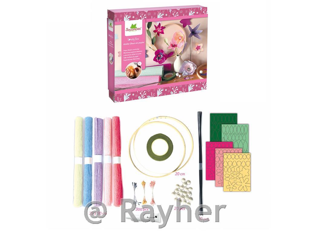 Set creativo Lovely Box, Fiori di carta