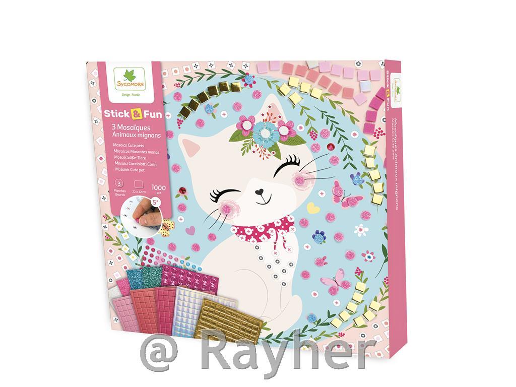 Set creativo Stick'N Fun Mosaico, I nostri animali domestici